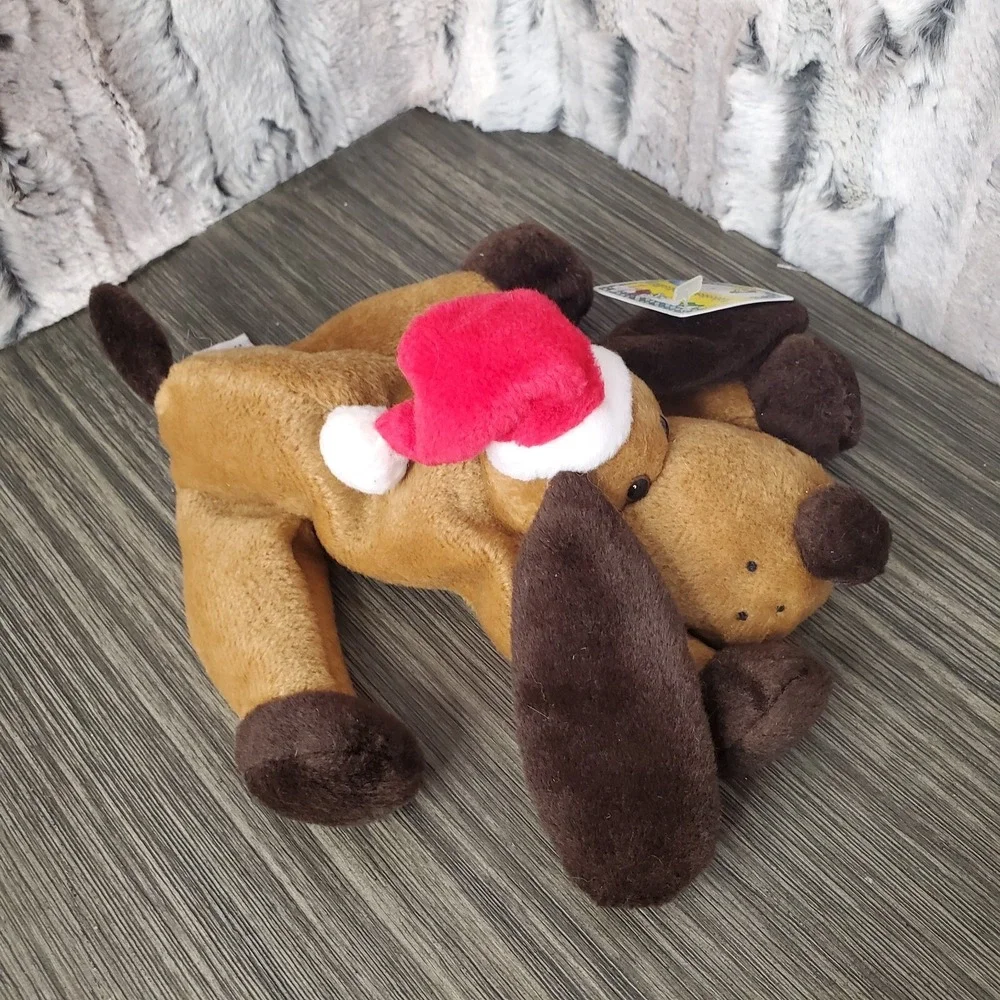 A&a Global Velventeenie Beanie Moose And Christmas Houbd Dog Holiday Plush Lot